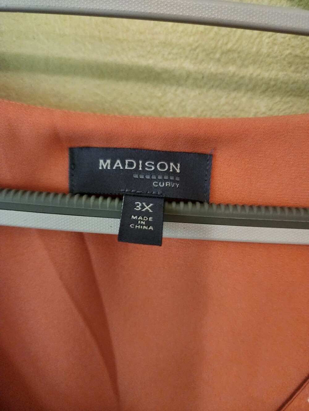 Madison Woman's Business Dress - Coral with White Dots 3X